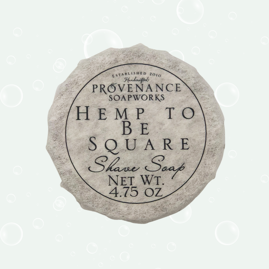 Shave Soap Hemp to Be Square Provenance Soapworks