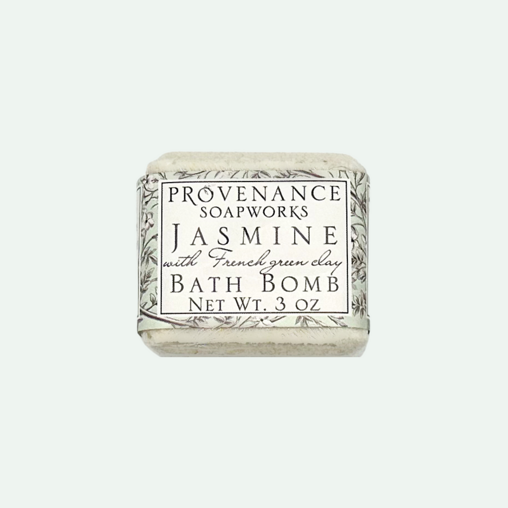 Jasmine with French Green Clay Bath Bomb Cube