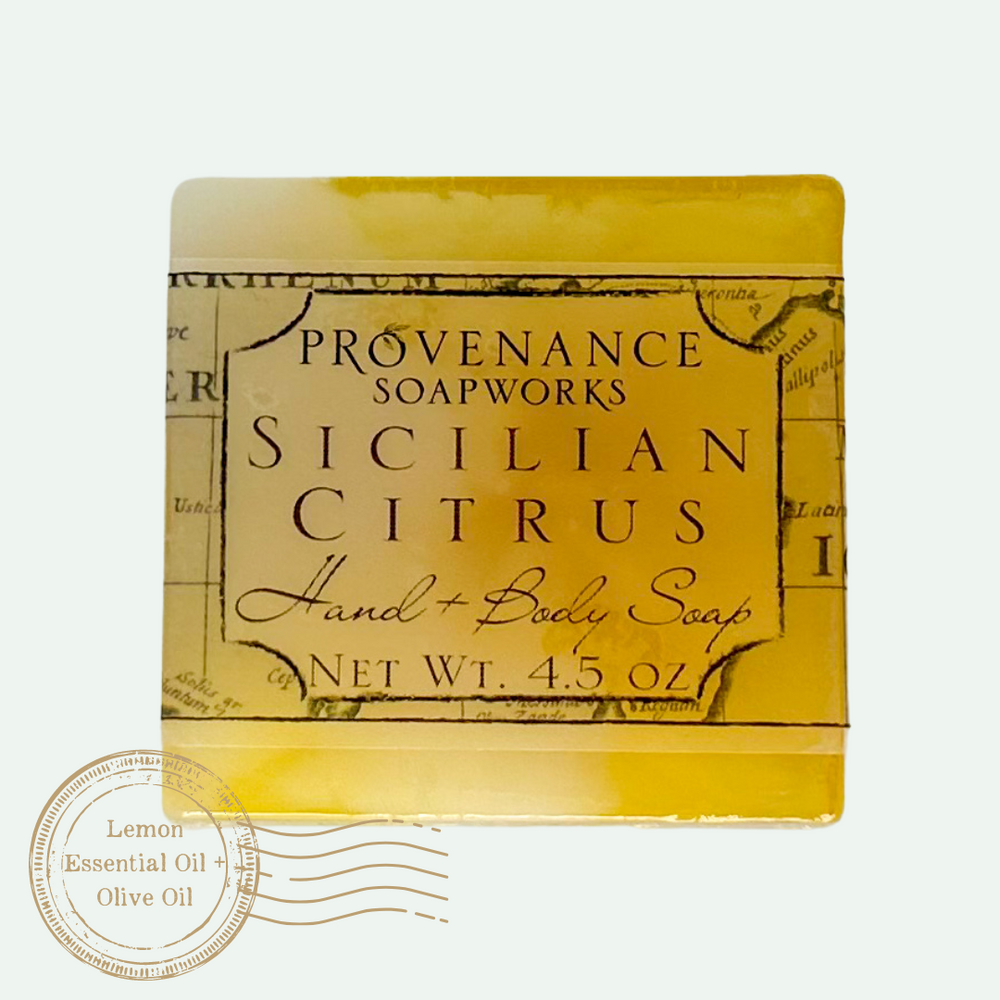 Sicilian Citrus Soap Postcard