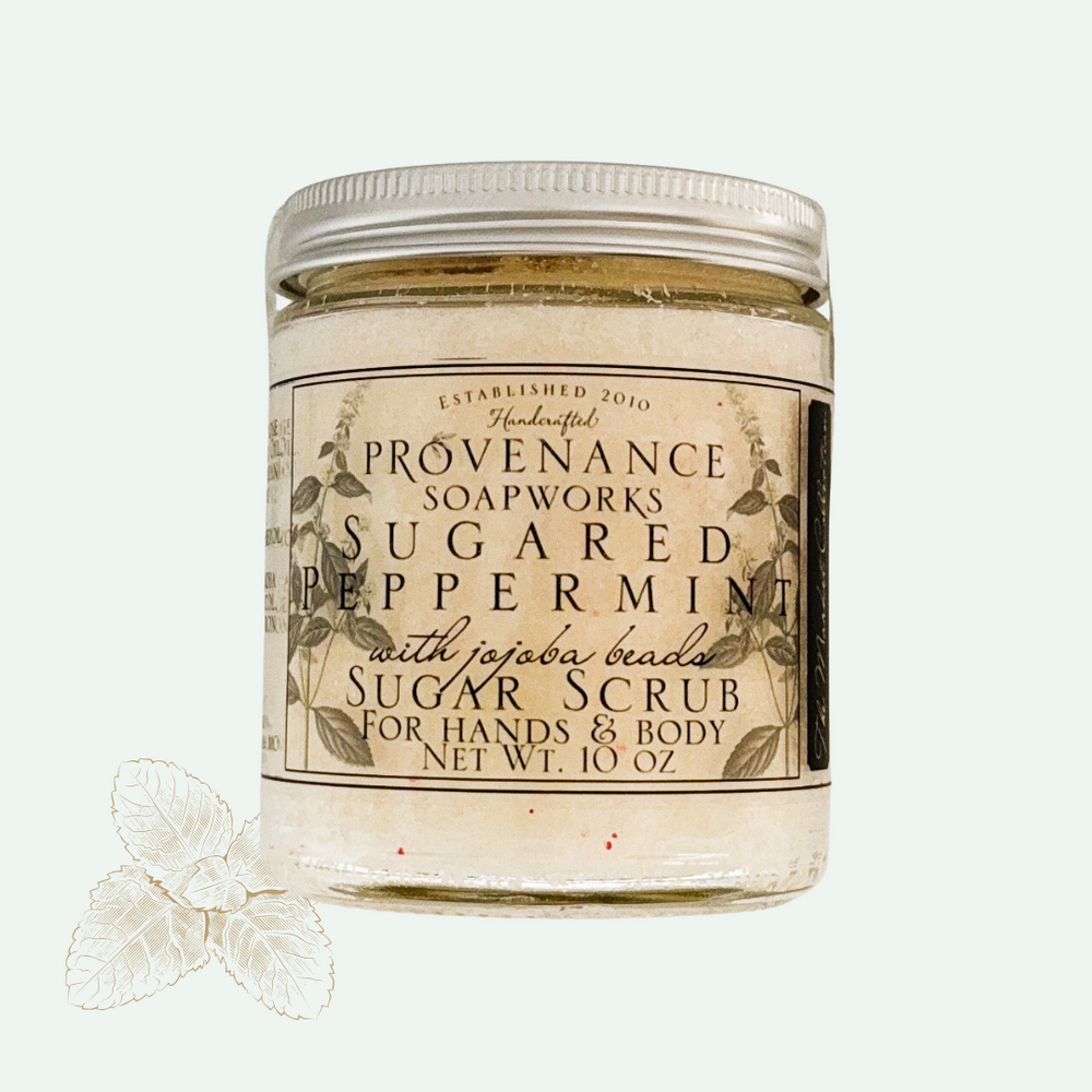 Sugared Peppermint Jojoba Beads Sugar Scrub