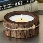 Tree Bark Pot Candle, Campfire SM