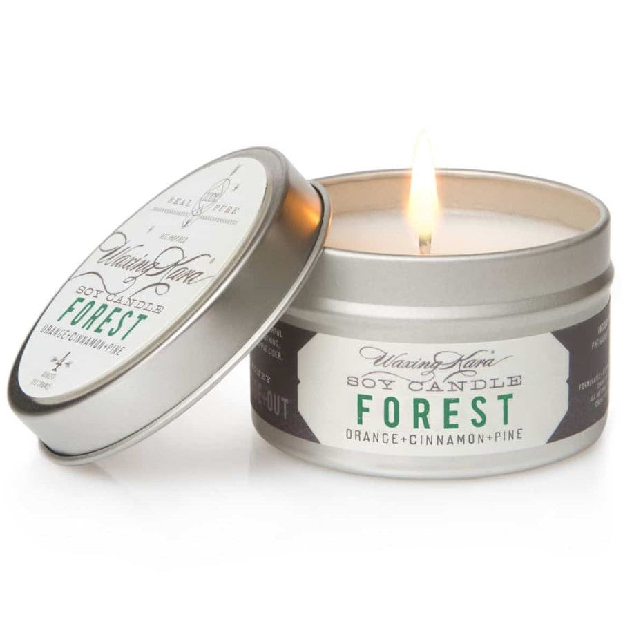 Forest Travel Tin Candle