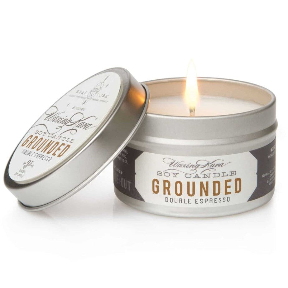 Grounded Coffee Travel Tin Candle