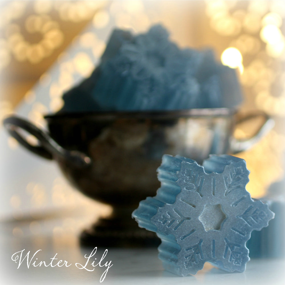 Winter Lily Snowflake Soap